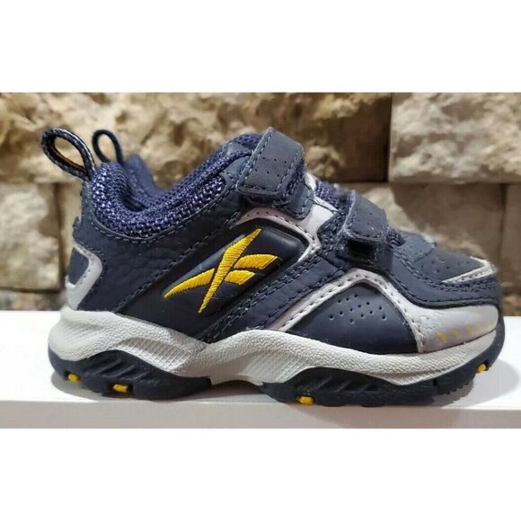 Reebok Toddlers Size 3 Blue and Gray - Picture 4 of 12